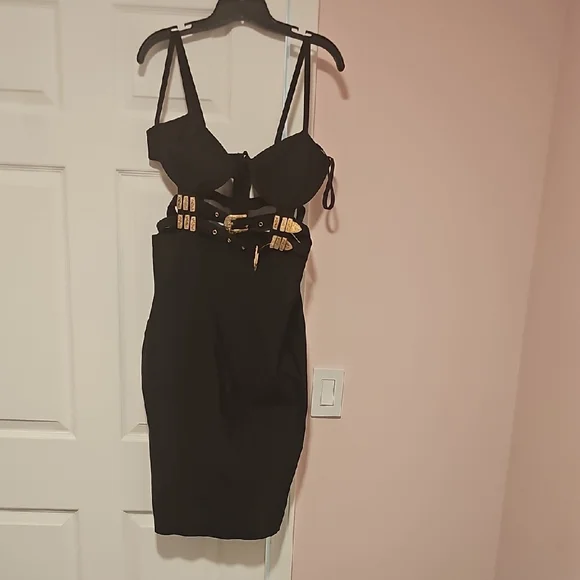 Fashion Nova | Dresses | Fashion Nova Black Bodycon Cocktail Dress |  Poshmark